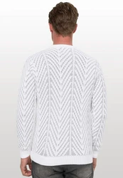 Rusty Neal Strickpullover Weiß/Creme/Grau