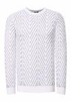 Rusty Neal Strickpullover Weiß/Creme/Grau