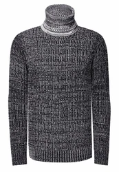 Rusty Neal Rollkragenpullover Dunkelgrau/Schwarz/Grau/Dunkelblau/Hellgrau