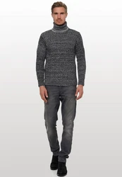 Rusty Neal Rollkragenpullover Dunkelgrau/Schwarz/Grau/Dunkelblau/Hellgrau