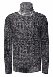 Rusty Neal Rollkragenpullover Dunkelgrau/Schwarz/Grau/Dunkelblau/Hellgrau