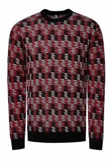 Rusty Neal Strickpullover Dunkelrot/Bordeaux/Rot