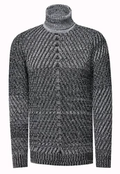 Rusty Neal Strickpullover Dunkelblau/Grau/Dunkelgrau