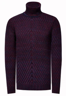 Rusty Neal Strickpullover Dunkelrot/Dunkelblau/Bordeaux/Lila Rusty Neal Strickpullover Dunkelrot/Dunkelblau/Bordeaux/Lila