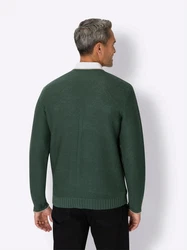 Sieh an! Strickjacke Dunkelgrün