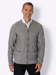 Sieh an! Strickjacke Hellgrau/Grau