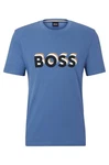 BOSS Kurzarmshirt Tiburt Blau/Gold/Braun/Hellblau/Dunkelblau