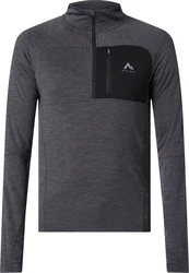 McKINLEY Rollkragenshirt Ux-Langarmshirt Tampo ux MELANGE/SCHWARZE NACHT