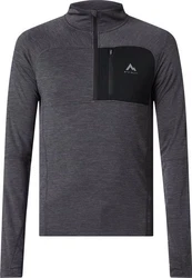 McKINLEY Rollkragenshirt Ux-Langarmshirt Tampo ux MELANGE/SCHWARZE NACHT
