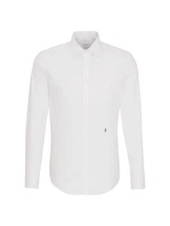 Seidensticker Herren Business Hemd Slim Fit Kent-Kragen Weiß/Creme