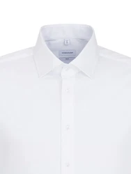 Seidensticker Herren Business Hemd Slim Fit Kent-Kragen Weiß/Creme