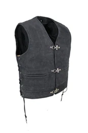 Motorradweste Motorradweste Nubuk Lederweste Bikerweste Motorrad Kutte Leder Kutte Motorrad & Freizeit Herren Leder Weste