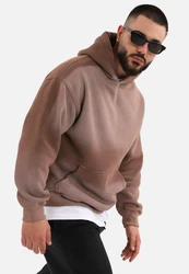 COFI Casuals Hoodie Spray Basic Oversized Hoodie Braun/Beige/Gelb