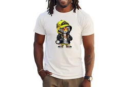 Banco T-Shirt Lion King of the Jungle Grün/Schwarz/Dunkelblau/Weiß/Gelb
