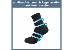 GAWILO Laufsocken mit Kompression (5 Paar) bunt/schwarz/wei