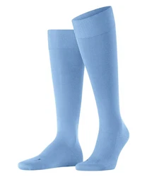 FALKE Kniestrümpfe Energizing Cotton Hellblau/Blau