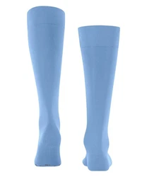 FALKE Kniestrümpfe Energizing Cotton Hellblau/Blau