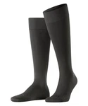 FALKE Kniestrümpfe Energizing Cotton Schwarz/Grau/Dunkelgrau