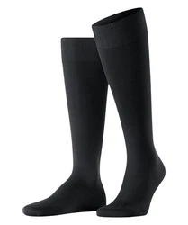 FALKE Kniestrümpfe Energizing Cotton Schwarz