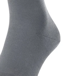 FALKE Kniestrümpfe Energizing Cotton Grau/Dunkelgrau