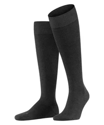 FALKE Kniestrümpfe Energizing Wool Schwarz/Dunkelgrau/Grau