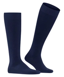FALKE Kniestrümpfe Energizing Wool Dunkelblau/Blau