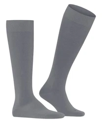 FALKE Kniestrümpfe Energizing Wool Dunkelgrau/Grau/Dunkelblau