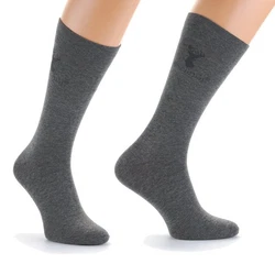 Hirschthal Businesssocken Herren Business Socken Freizeitsocken Basicsocken Dunkelgrau/Grau