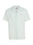 Tommy Jeans Hemd TJM LINEN BLEND CAMP SHIRT EXT Hellgrün/Grün
