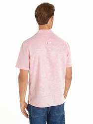 Tommy Jeans Hemd TJM LINEN BLEND CAMP SHIRT EXT Rosa/Lila