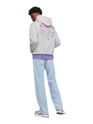 Jack & Jones Sweatshirt Santorini Grau/Lila/Fliederfarben