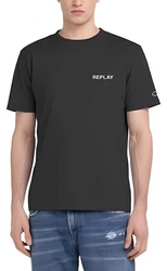 Replay T-Shirt BASIC Blau/Schwarz/Dunkelgrau/Rot/Grau/Dunkelblau/Braun/Türkis