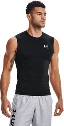 Under Armour T-Shirt HeatGear Armour UA HG ARMOUR COMP SL Grau/Silber/Dunkelblau/Schwarz