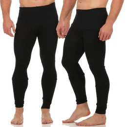 Lange Unterhose Herren Thermo Leggings CL 2020 Black / 2 Stck S / M