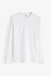 Next Langarmshirt Shirts (5-tlg) Weiß/Grau/Dunkelblau