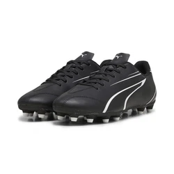 PUMA VITORIA FG/AG Fuballschuh Schwarz/Grau/Rosa/Beige