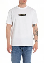 Replay Rundhalsshirt Weiß/Beige/Grau/Dunkelblau/Braun