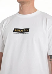 Replay Rundhalsshirt Weiß/Beige/Grau/Dunkelblau/Braun