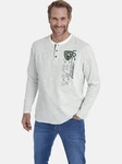 Jan Vanderstorm Sweatshirt REGINALD Grau/Hellgrau