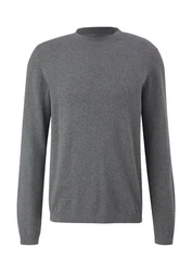 QS Strickpullover Basic Dunkelgrau/Grau/Hellblau/Hellgrau