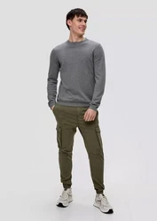 QS Strickpullover Basic Dunkelgrau/Grau/Hellblau/Hellgrau