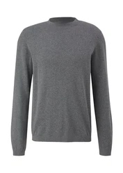 QS Strickpullover Basic Dunkelgrau/Grau/Hellblau/Hellgrau