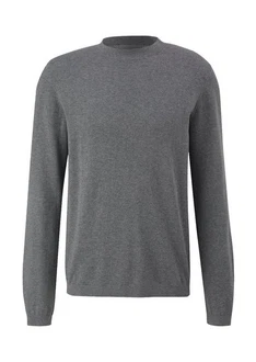 QS Strickpullover Basic Dunkelgrau/Grau/Hellblau/Hellgrau