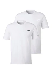 KangaROOS Kurzarmshirt T-Shirt (2er-Pack) mit KangaROOS Print auf der Brust 
