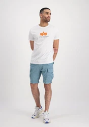 Alpha Industries Shirt T Rubber Creme/Weiß/Orange