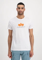 Alpha Industries Shirt T Rubber Creme/Weiß/Orange