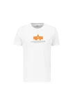 Alpha Industries Shirt T Rubber Creme/Weiß/Orange
