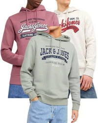 Jack & Jones Kapuzensweatshirt Logoprint Rosa