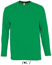 SOLS Langarmshirt Monarch Herren T-Shirt Neonfarben/Grün/Türkis
