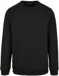 Build Your Brand Langarmshirt Herren Basic Crewneck Regular Fit 
